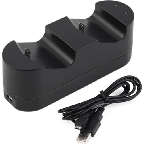 Dual USB Charging Dock Station Stand for Playstation 4 PS4 SLIM PRO Universal Controller Double Handle Wireless Chargers