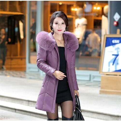 Fox Real Fur Collar Winter Jacket Women Thick Coat Female White Duck Down Jacket Warm Parka Mujer Casaco Feminino WXF464