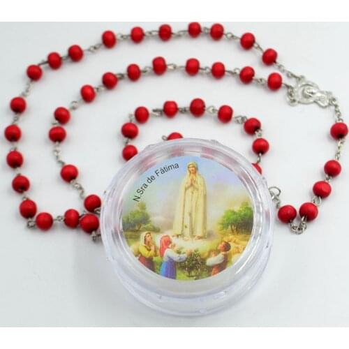 12x FATIMA Rosary Beads INRI JESUS Cross Pendant Necklace Catholic Fashion Religious jewelry