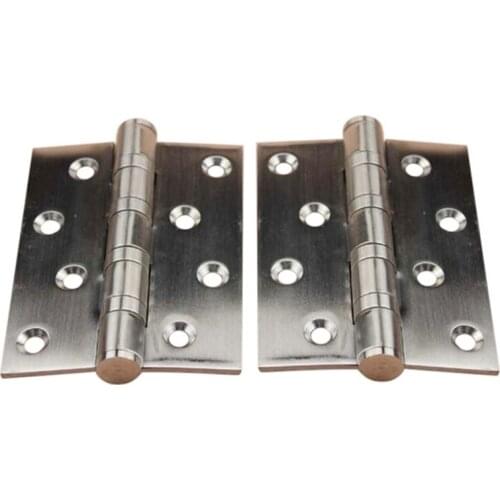 2Pcs Door Hinge 4 Inch Ball Bearing Heavy Stainless Steel Door Hinges With Screws For Internal & External Doors