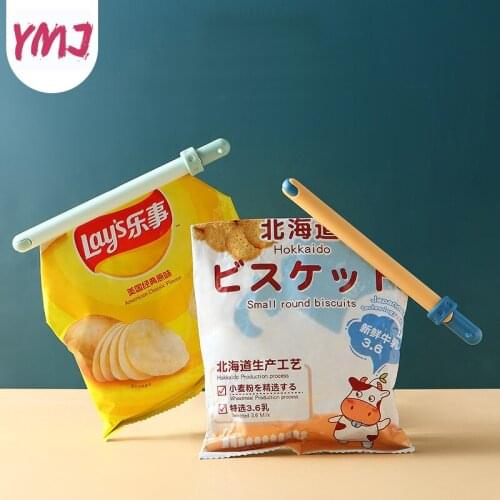 2Pcs Portable New Kitchen Storage Food Snack Seal Sealing Bag Clips Sealer Clamp Plastic Tool Kitchen Accessories