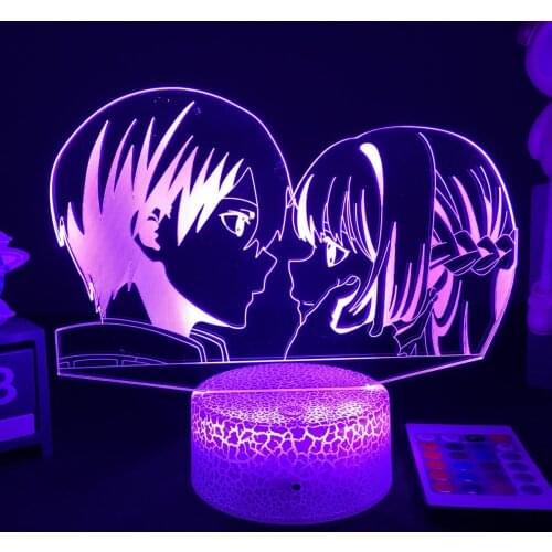 3d Anime Sword Art Online NightLight for Bedroom Decor Bedside Lamp Grils Boys Birthday Gifts Konosuba Manga Led Night Light