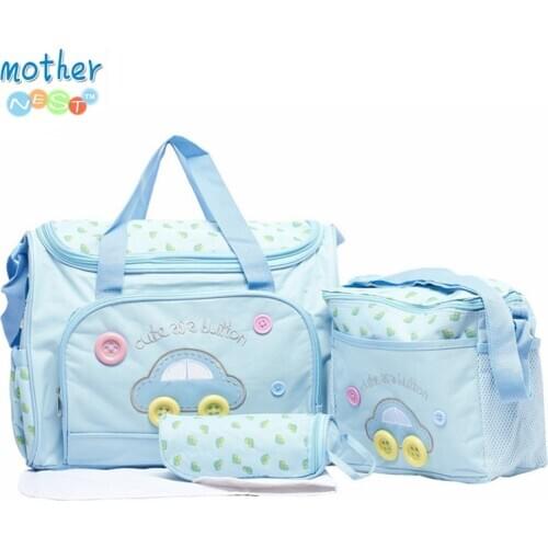 4 Colors 4PCS/Set High Quality Tote Baby Shoulder Diaper Bags Durable Nappy Bag Mummy Mother Pink/Blue/Yellow Baby Bags for mom