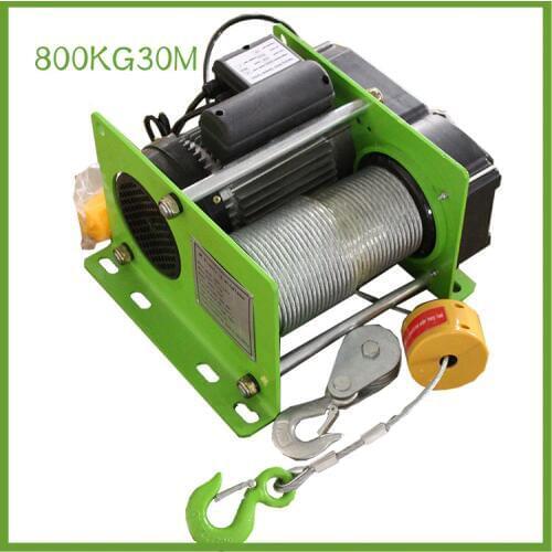 800KG30M Small wire rope hoist Mini electric hoist small hoist for decoration of household buildings