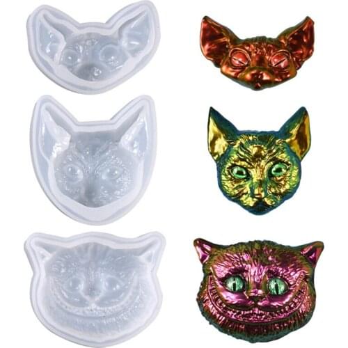 DIY Crafts Jewelry Ornaments Casting Tool Crystal Epoxy Resin Mold Animal Head Decorations Silicone Mould