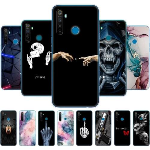 For Realme 5 Case RMX1927 Silicon Soft Phone Cover For OPPO Realme 5 Pro RMX1971 Realme5 5Pro TPU Back Coque Capa Funda