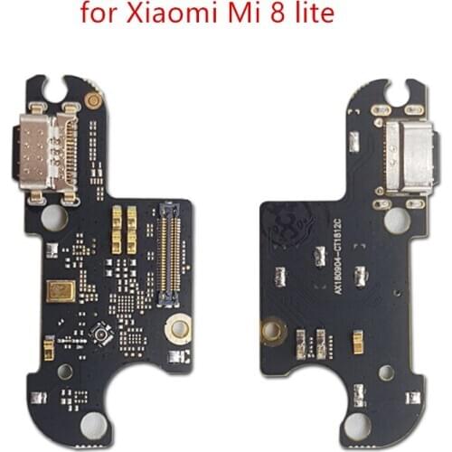 For Xiaomi Mi 8 lite USB Charger Port Dock Connector PCB Board Ribbon Flex Cable Charging Port Component Replacement Spare Parts