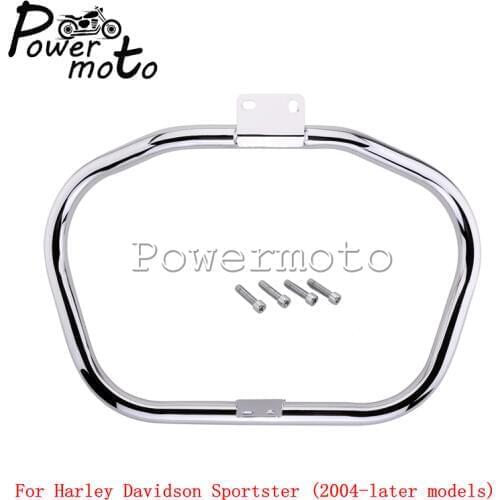 For Harley Sportster XL883 XL1200 XL 883 1200 Custom Motorcycle Chrome Engine Guard Crash Bar Protection Guard 2014-Later