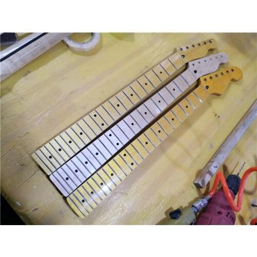 Custom 6strings strings electric guiatr head,DIY bass head,maple neck,black inlay fretboard