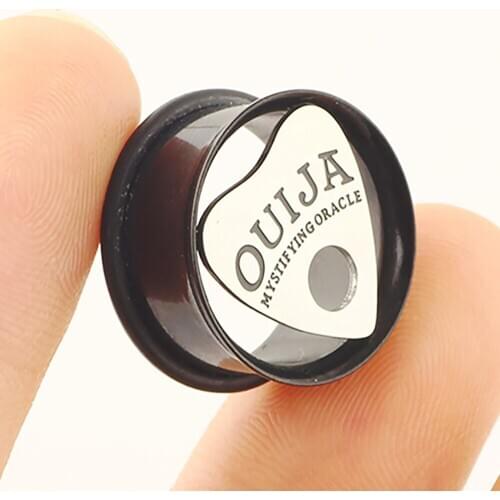 JUNLOWPY Stainless Steel Double Flared Flesh Tunnel Plug Eyelet 0g-5/8" Ear Lobe Stretching Gauge Expander Body Piercings 100pcs