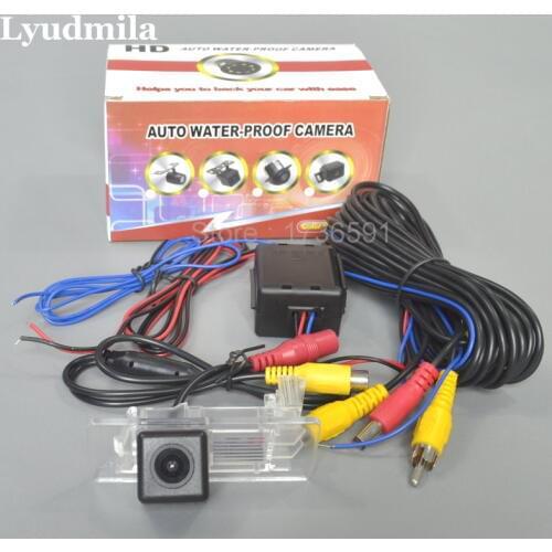 Lyudmila Car Rear View Camera With Power Relay For Skoda Yeti Octavia 5E 2014 2015 Superb 2015 2016 2017 / HD CCD Night Vision