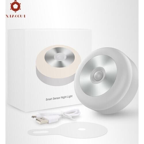 XiaoGui Small LED Motion Sensor Signal Light Toilet Battery Night Owl at Home Children 's