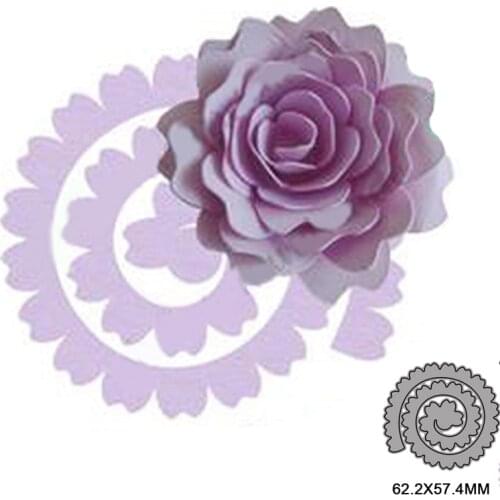 Spiral Flower Metal Cutting Dies for DIY Scrapbooking Album Paper Cards Decorative Crafts Embossing Die Cuts Christmas 2021new