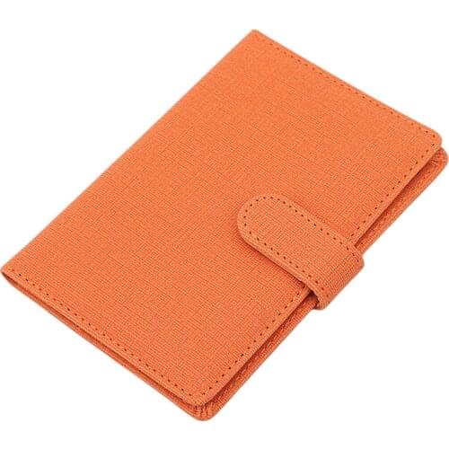 1pc Fashion PU Leather Travel Portable Passport Holder Card Case Solid Color Passport Protective Sleeve Passport Cover