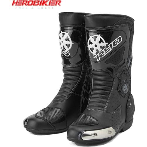 Motorcycle Boots Men Moto Racing Motocross Off-Road Motorbike Motorcycle Shoes Botas Moto Riding Boots Motorcycle Boot
