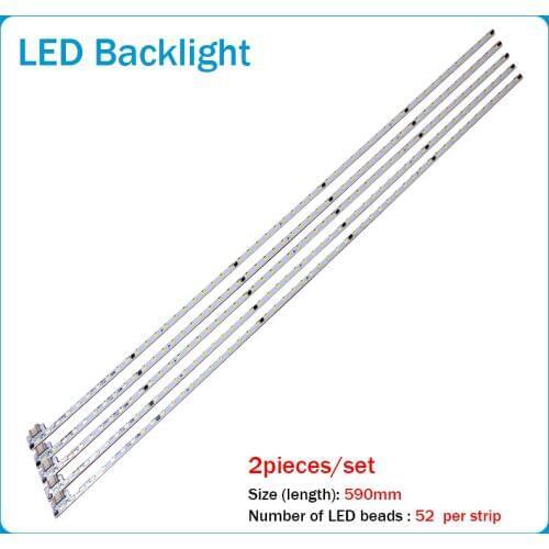 New 10 pieces/set 52LED 490mm LED backlight bar for V400HJ6-ME2-TREM1 V400HJ6-ME2-TREM2 V400HJ6-LE8 40PFL5449 LCD-40V3A