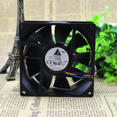 New Original EFC0912BF KG885 12V 0.60A 9CM 9032 4-wire temperature cooling fan
