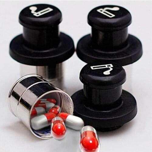 A pair Car cigarette lighter shape pill box Privacy storage pill case Concealed storage box Tobacco storage tank Craft Organizer