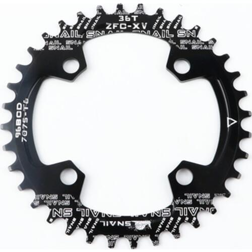 SNAIL Mountain Bike Positive And Negative Tooth Plate Single Plate 96BCD Disc Oval Plate 32T 34T 36T Bicycle Chain Wheel