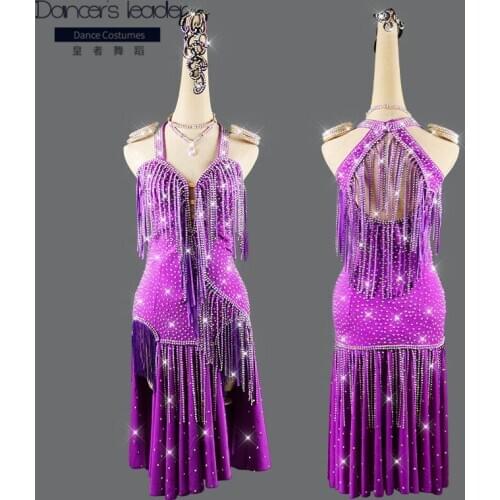 Latin dance dress diamond tassel costume chacha tango woman child high-end professional competition costume