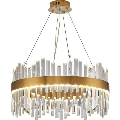 Luxury Crystal Chandelier Lighting For Large Living Room Round Dining Room Crystals House Decoration Lamps LED Lamp