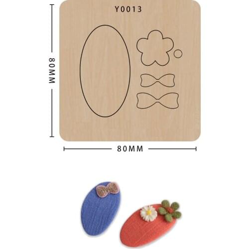 Diy Handmade Crafts Hair Clip Cutting Dies Scrapbooking Making Decor Supplies Dies Template Suitable For Common Die-cutting Mach