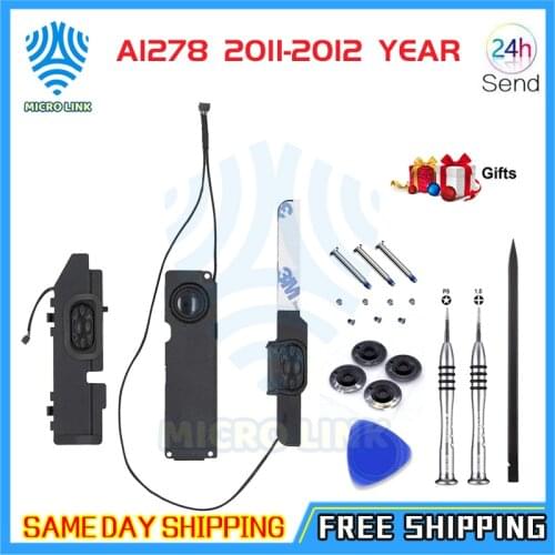 Brand new Pair Left+Right Speaker New Loudspeaker For Macbook Pro 13'' inch A1278 2011 2012 Year Replacement MC700 MD101