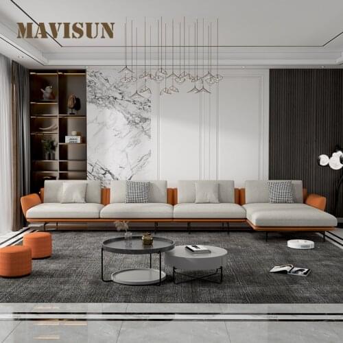 Modern Living Room Big Sectional Sofas All The Corner Long Chair Fabric Sofa Nordic Salon Recliner Lazy Armchairs Furnitures