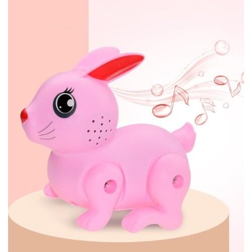 Plastic Animal Toys Walking Music Rabbit Simulation of Electric Interesting Pets Model Move Learning Emotion Improve 69HE