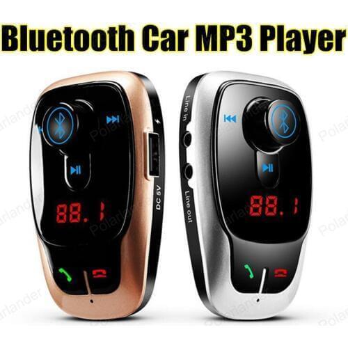 Universal Wireless Bluetooth Car Kit FM Transmitter MP3 Player With Audio USB Car Charger Hands free