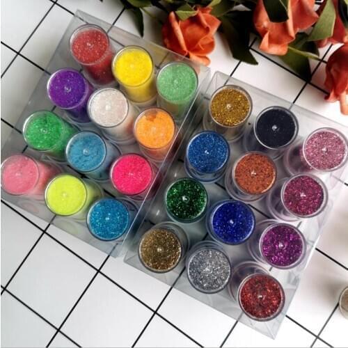 12 Colors Powder Shimmer Glitter 20G for Temporary Tattoo Diamond Paint Body Diy Nail Decoration Art