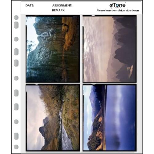 30x Archival Negative Filing Sheets Pages 4x5 B&W Film Negative Preservers Slide