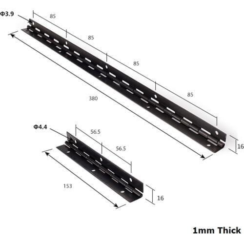 4Pcs/Lot 6" 15" Black Continuous Hinge Piano Hinge Iron