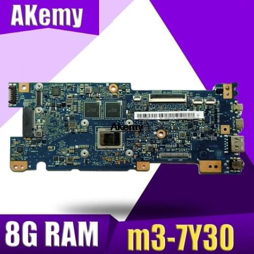 Akemy UX330CAK Laptop motherboard W/M3-7Y30 8G RAM For ASUS UX330CAK UX330CA UX330C Mainboard