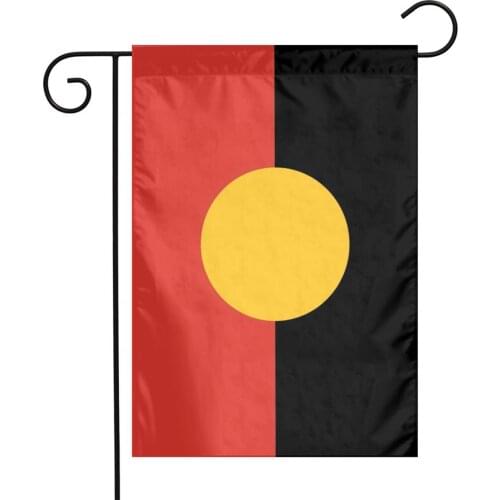 Australian Aboriginal Flag 30X45cm Outdoor Garden Flag 12*18in Garden Flag