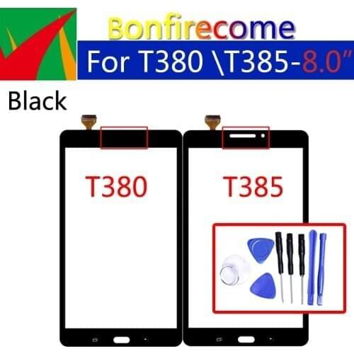 For Samsung Galaxy Tab A 8.0 SM-T380 SM-T385 T380 T385 Touch Screen Digitizer Panel Glass Lens LCD Front Sensor Replacement