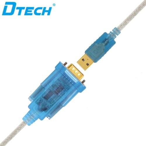 DTECH Usb RS232 Port Adapter Gold Plated USB 2.0 to DB9 Female Fully Compatible Serial Port Cable Switch