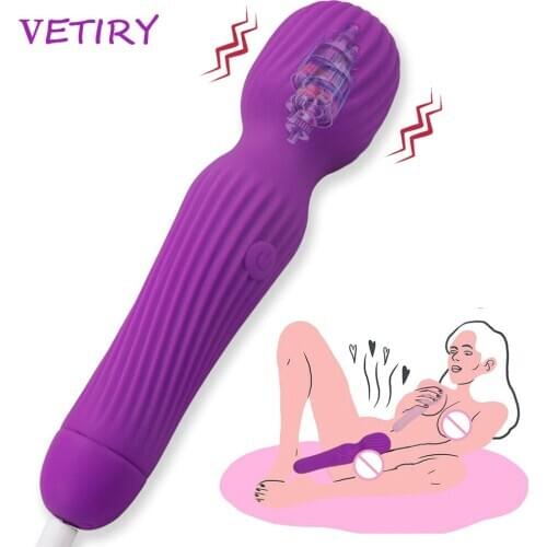 Dildo AV Vibrator Magic Wand for Women Clitoris Stimulator USB Rechargeable Massager Sex Toys for Adults Female Masturbation