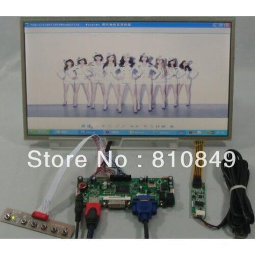 HD MI+DVI+VGA Control board+14inch 1366*768 BT140XW02 Lcd Panel with touch panel LTN140AT07 LP140WH1 BT140XW02 HT140WXB