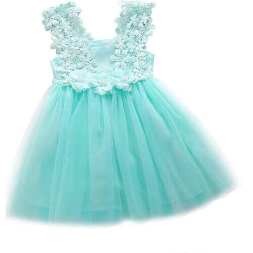 Hi Hi Baby Store NWT Baby Girls Princess Lace Tulle Flower Tutu Backless Gown Formal Party Dress
