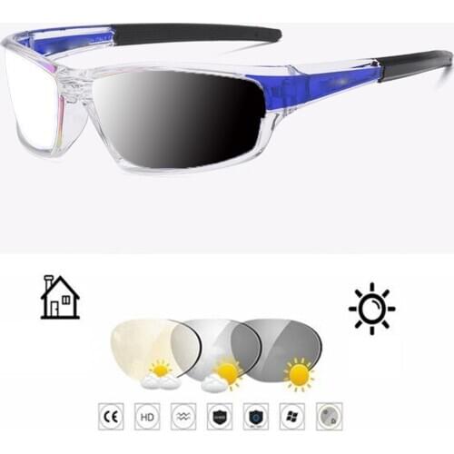Stick Face Transparent Frame Photochromic Grey Reading Glasses +0.75 +1 +1.25 +1.5 +1.75 +2 +2.25 +2.5 +2.75 To +4