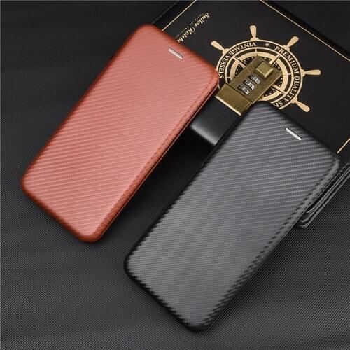 Magnetic Carbon Fiber Flip Holster Phone Case for One Plus Nord Phone Shockproof Protective Cover Smartphone Accessories
