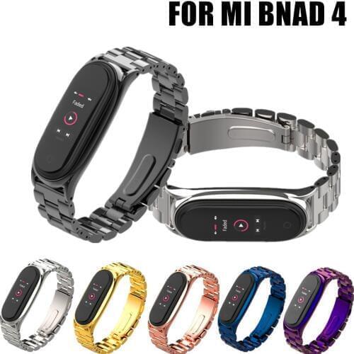 Mi band 4 Metal Strap Plus for Xiaomi Mi Band 4 Bracelet Screwless Xiaomi MiBand4 Bracelet Xiomi MiBand 4 Wrist Band Steel