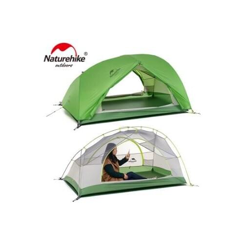 Naturehike Tent Upgraded Star River Camping Tent Ultralight 2 Person 4 Season 20D Silicone Tent With Free Mat NH17T012-T