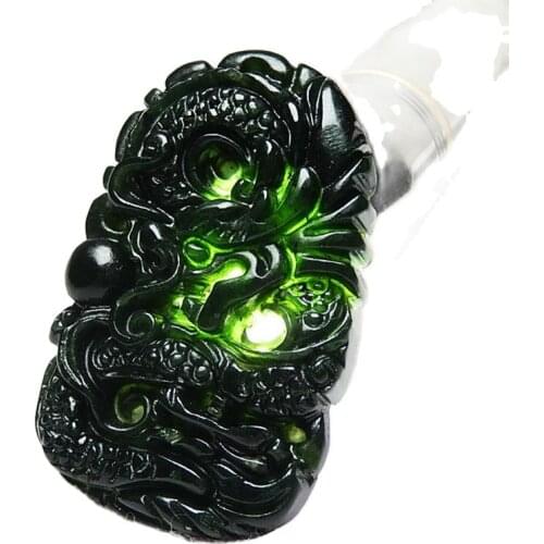 New beautiful natural jade Lantian Jade Phoenix Pendant Lantian jade openwork pendant jade brand