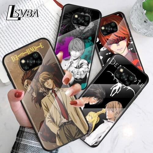 Hot Anime Death Note For Xiaomi POCO F3 F2 X3 NFC X2 M2 Pro Tempered Glass Hot New Shell Luxury Cover Phone Case