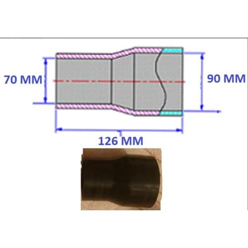 Id70/90mm*126mm Straight reducer Silicone Coolant Hose