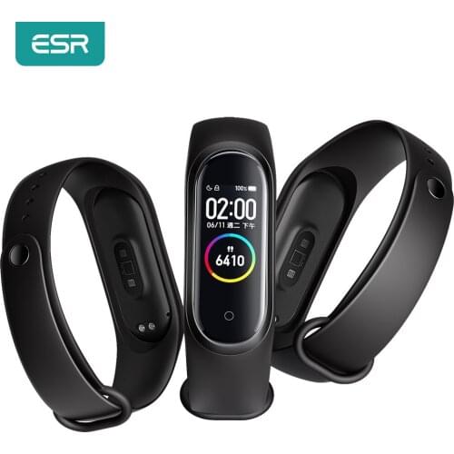 ESR for Xiaomi Mi Band 6 5 4 3 Strap Bracelet Mi 6 5 Silicone Belt for Mi Band 4 3 Wristband for Miband 4 Smart Watch Protector