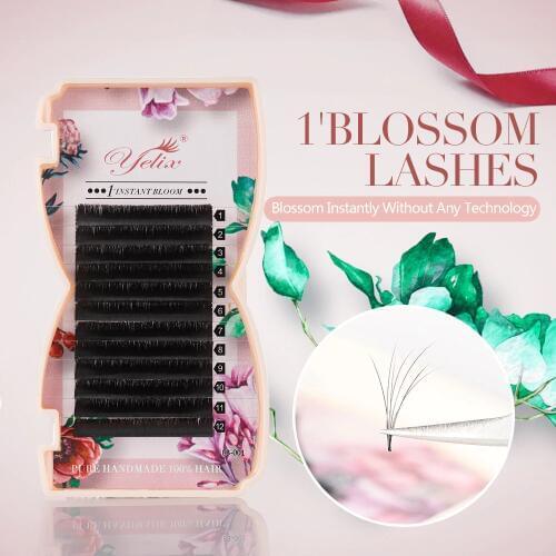 Yelix 2d-6d Fasle 1s Blossom Mink Eyelashes Extension Magnetic Camellia Lashes Volume Eye Lash Fan Eyelashes Fake Lash Makeup