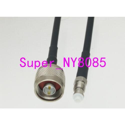 RG58 N Male Plug to FME Female Jack Straight RF Jumper pigtail Cable 6inch~3FT